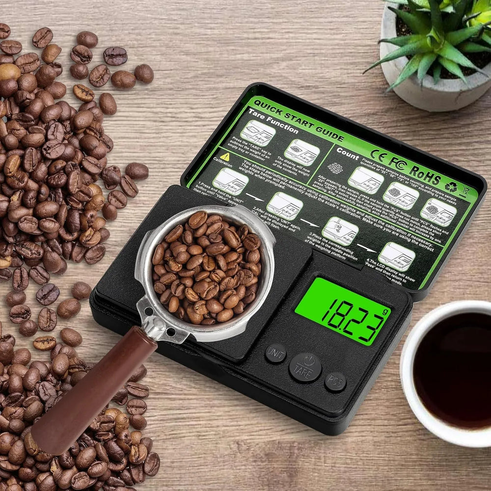 Digitale Precisie Weegschaal 1000g x 0,01g – Pocket Scale – Mini Weegschaal met LCD Display – Sieraden, Koffie, Specerijen en Laboratorium-Ilumina Benelux