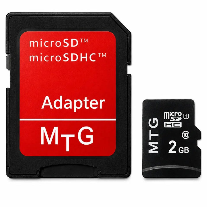 Micro SD Geheugenkaart 2GB met SD Adapter – Opslagkaart voor Smartphone, Camera, Tablet & MP3 Speler – Class 10-Ilumina Benelux