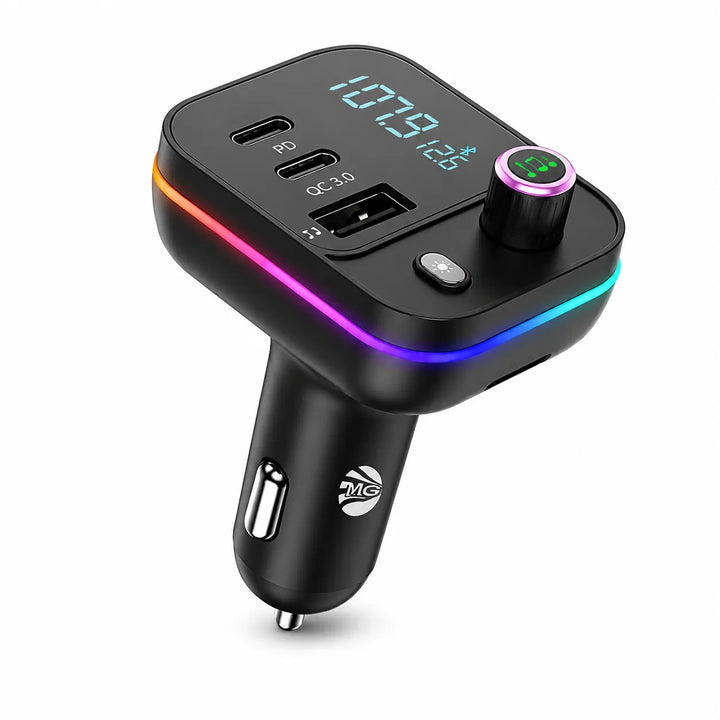 FM Transmitter met Quick Charge 3.0 – 35W – USB-C – Zwart-Ilumina Benelux