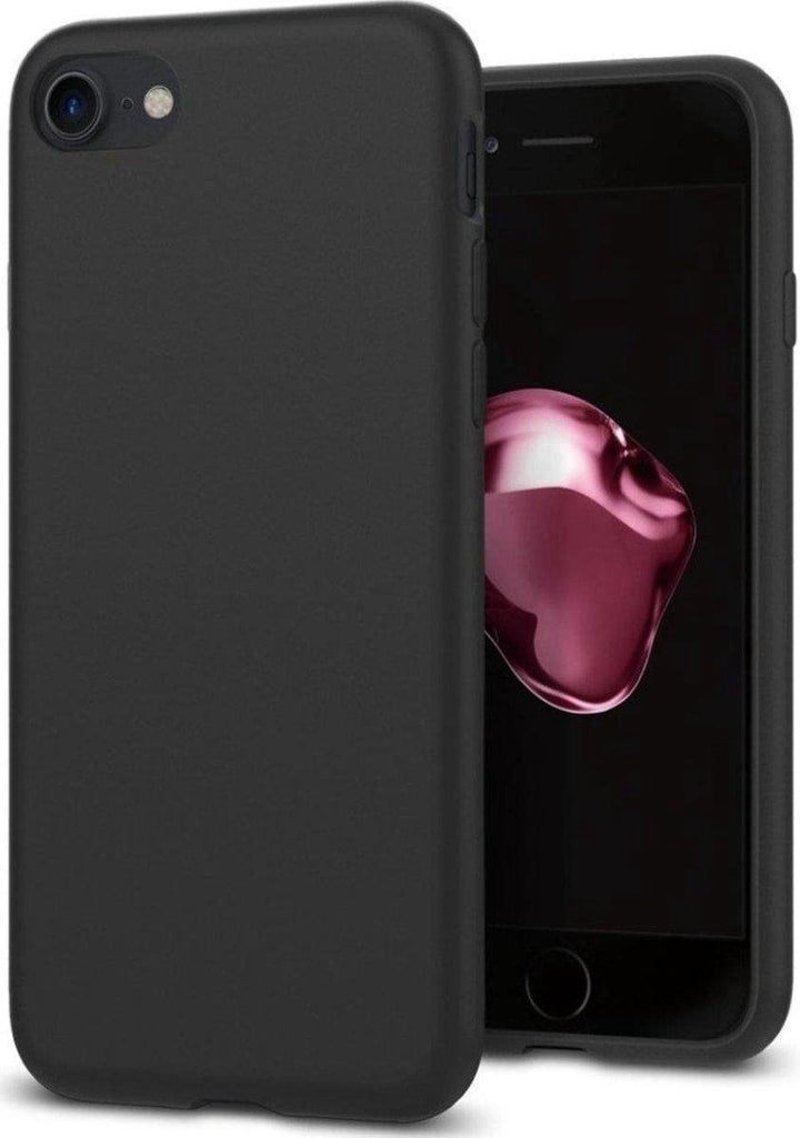 iPhone 6/6S Hoesjes – Siliconen Backcover – Soft Grip – Schokbestendig – Zwart-Ilumina Benelux