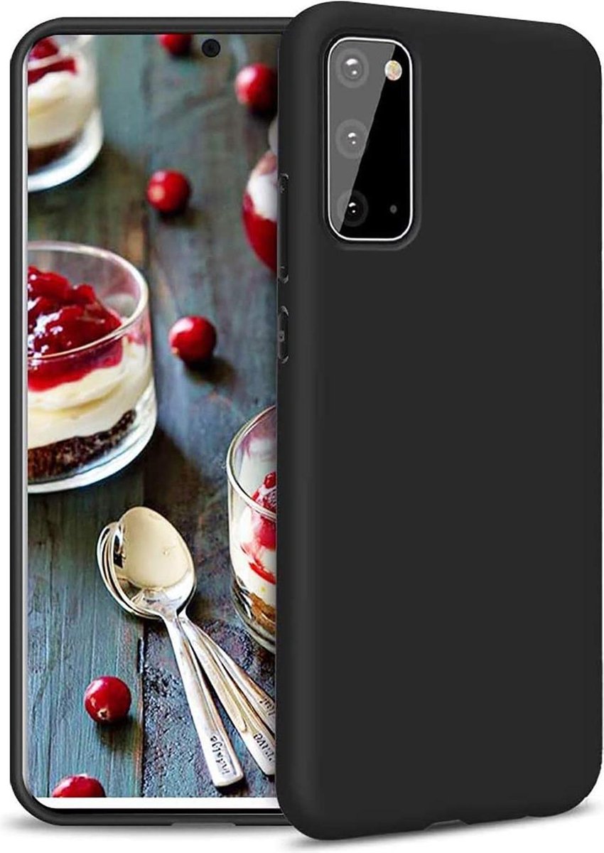 Samsung Galaxy S10 Lite Hoesjes – Siliconen Backcover – Soft Touch – Schokbestendig – Zwart-Hoesjes-Ilumina Benelux