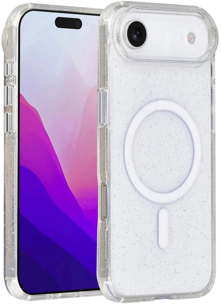 iPhone Air Hoesjes – MagSafe Compatibel – Glitter Design – Krasbestendig – Transparant-Ilumina Benelux
