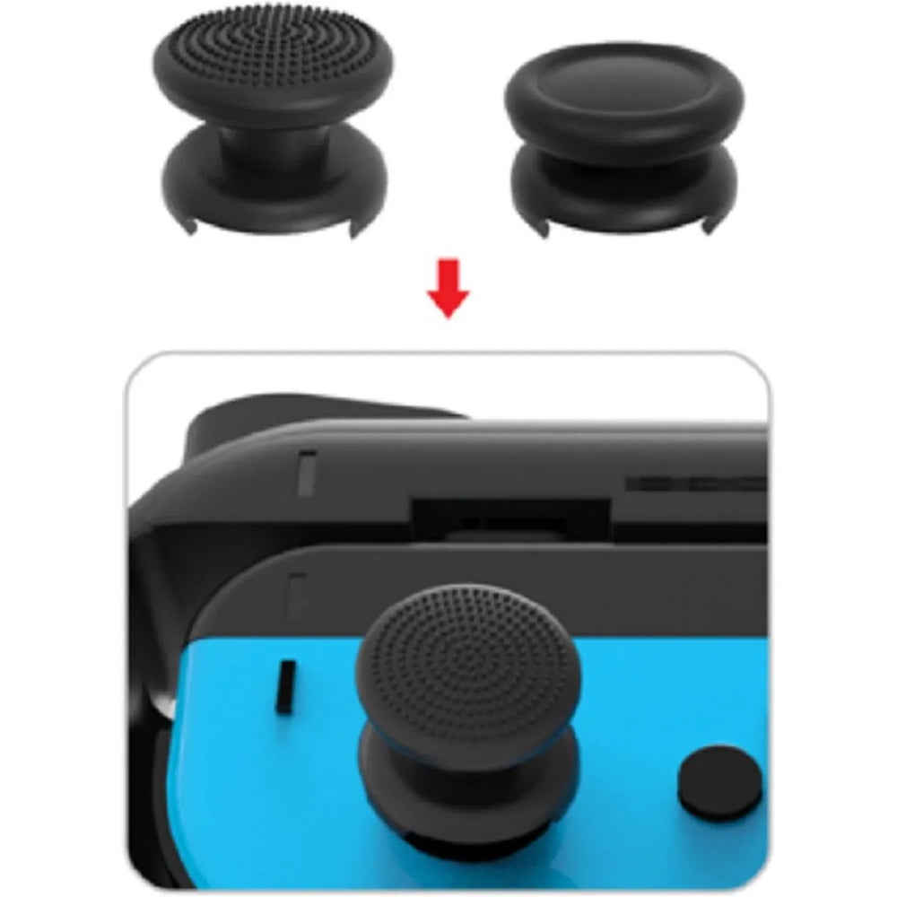 Controller Grip Set Nintendo Switch - Antislip Handgrepen - 2 Stuks - Dobe - Blauw-Ilumina Benelux