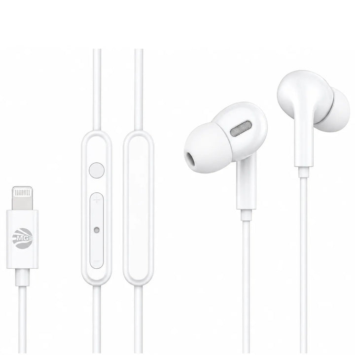 DS350 Lightning Oordopjes – In-Ear Stereo Headset met Microfoon – Wit-Ilumina Benelux