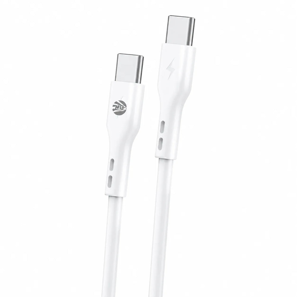 USB-C naar USB-C Kabel – 65W Snelladen – 1 Meter – Fast Data Cable – Wit-Ilumina Benelux