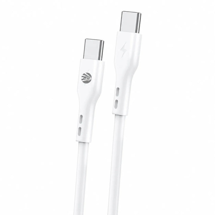 USB-C naar USB-C Kabel – 65W Snelladen – 1 Meter – Fast Data Cable – Wit-Ilumina Benelux