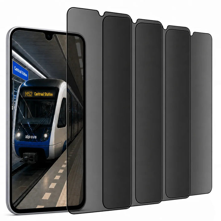 Samsung Galaxy A32 4G – Screenprotector Privacy Glas 9H – 4-Pack-Ilumina Benelux