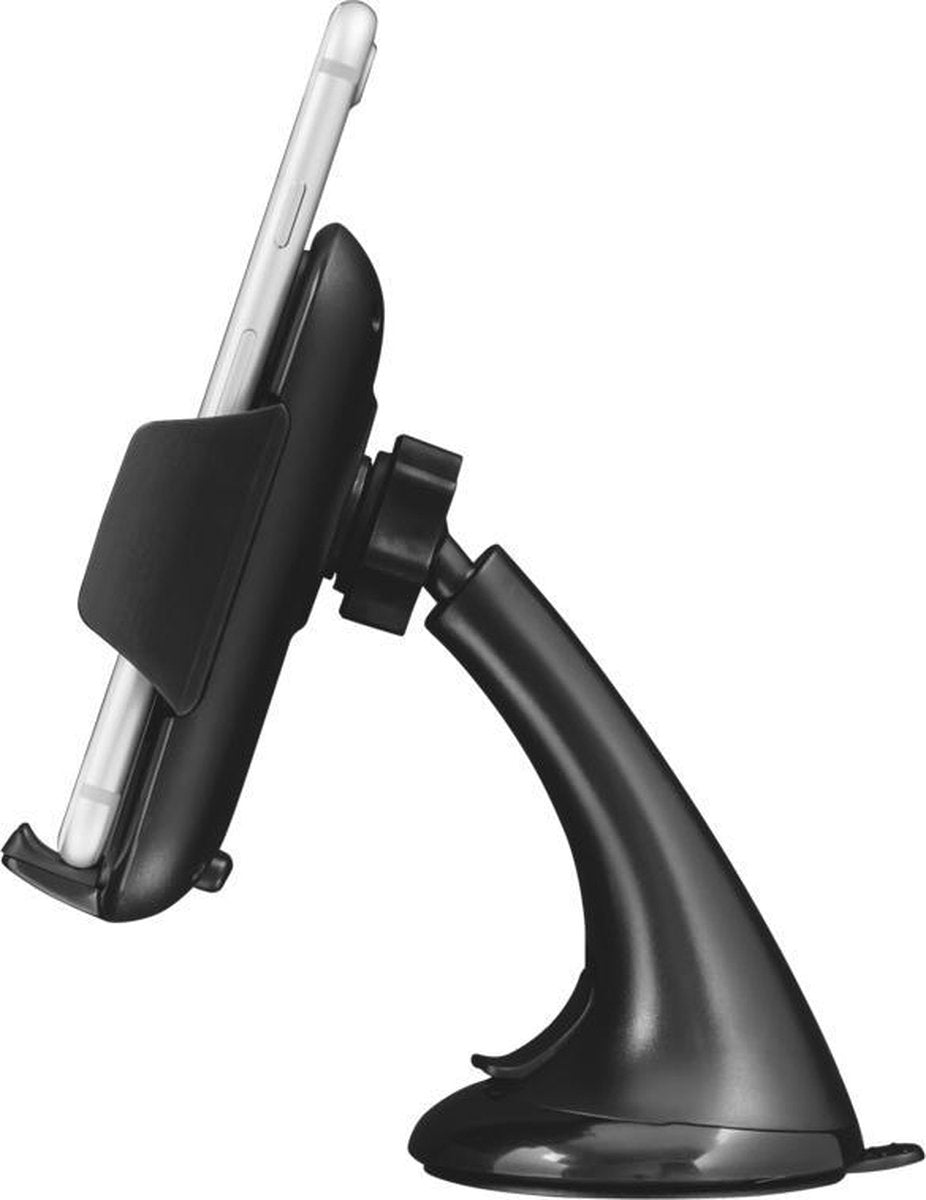 Telefoonhouder auto – Universele autohouder – Verstelbare klem – Geschikt voor iPhone, Huawei, Samsung e.a. – Zwart-Ilumina Benelux