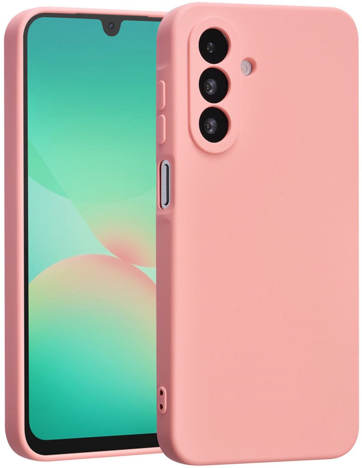 Samsung Galaxy A16 Hoesjes – Liquid Siliconen Backcover – Schokbestendig – Soft Touch – Zalmroze-Ilumina Benelux