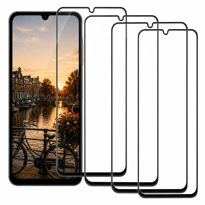 Samsung Galaxy A20e Screenprotector Full Cover Glas Gehard 9H – 4-Pack-Ilumina Benelux