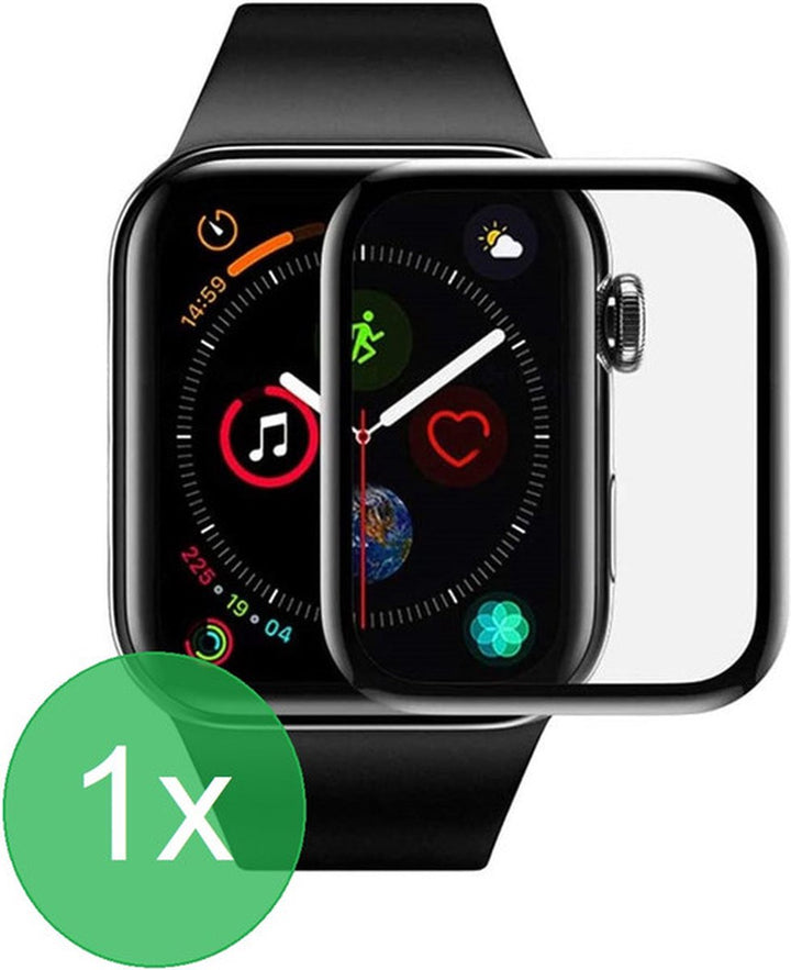 Screenprotector – Geschikt voor Apple Watch 44mm – Full Cover – Anti-kras – Transparant-Smartwatchscreenprotector-Ilumina Benelux