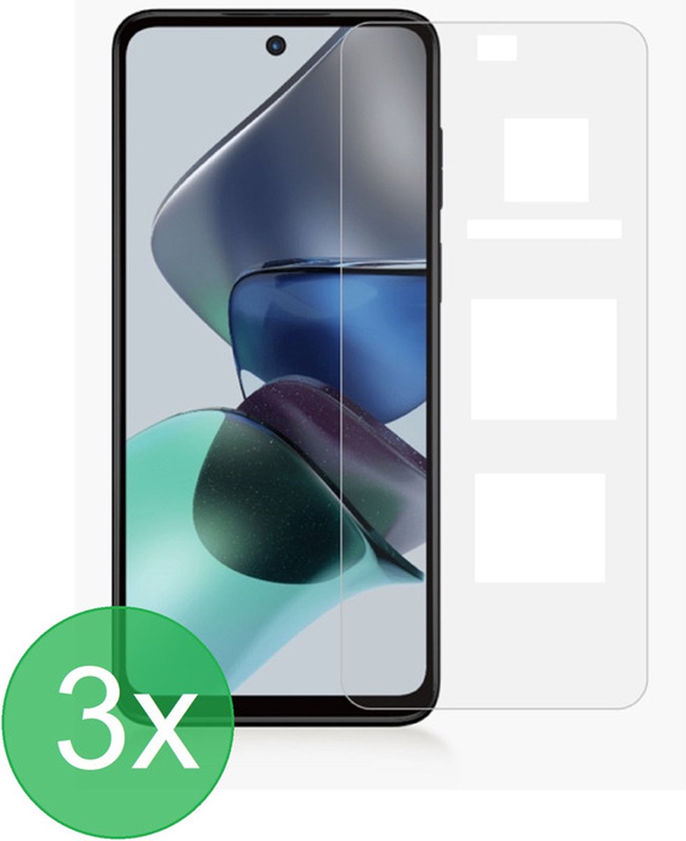 Motorola Moto G23 Screenprotector Gehard 9H – Anti-kras – 3-Pack-Ilumina Benelux