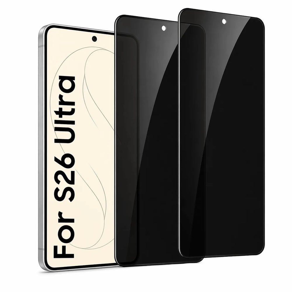 Samsung Galaxy S26 Ultra Screenprotector Privacy - Gehard Glas 9H – Anti-kras - 2-Pack Tempered Glas-Ilumina Benelux