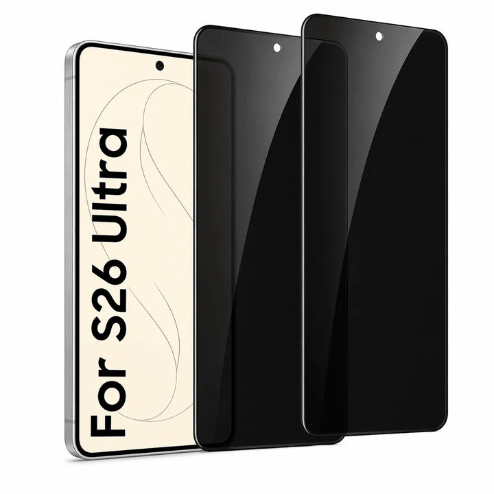 Samsung Galaxy S26 Ultra Screenprotector Privacy - Gehard Glas 9H – Anti-kras - 2-Pack Tempered Glas-Ilumina Benelux
