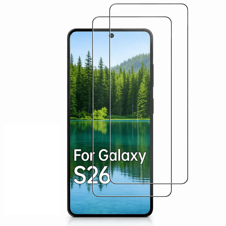 Samsung Galaxy S26 Screenprotector Gehard 9H – Anti-kras - 2-Pack Tempered Glas-Ilumina Benelux