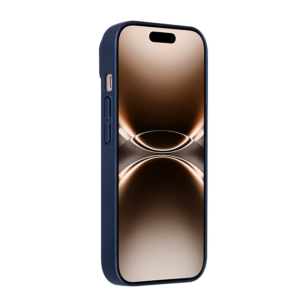 AG Matte Glass iPhone 15 Backcover hoesje - Magsafe full protection cover - Blauw-Hoesjes-Ilumina Benelux
