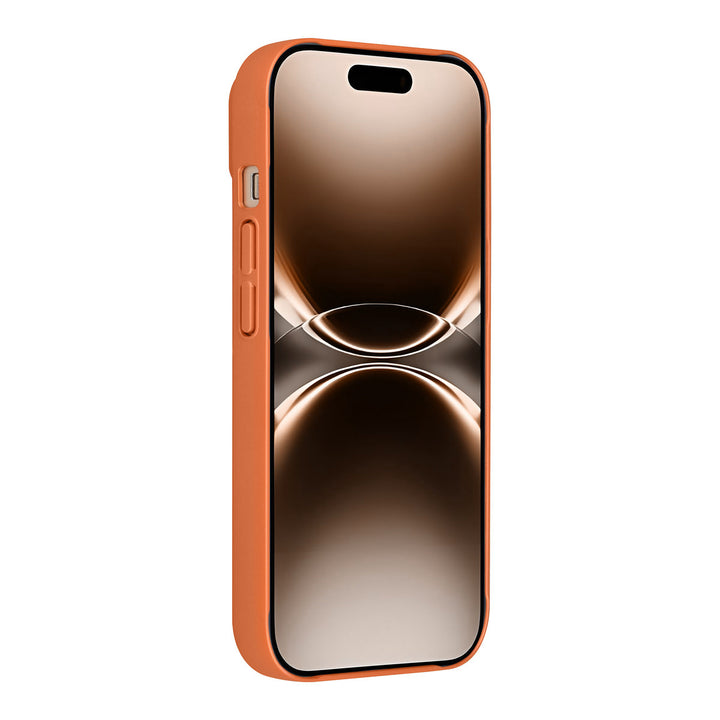 AG Matte Glass iPhone 15 Backcover hoesje - Magsafe full protection cover - Oranje-Hoesjes-Ilumina Benelux