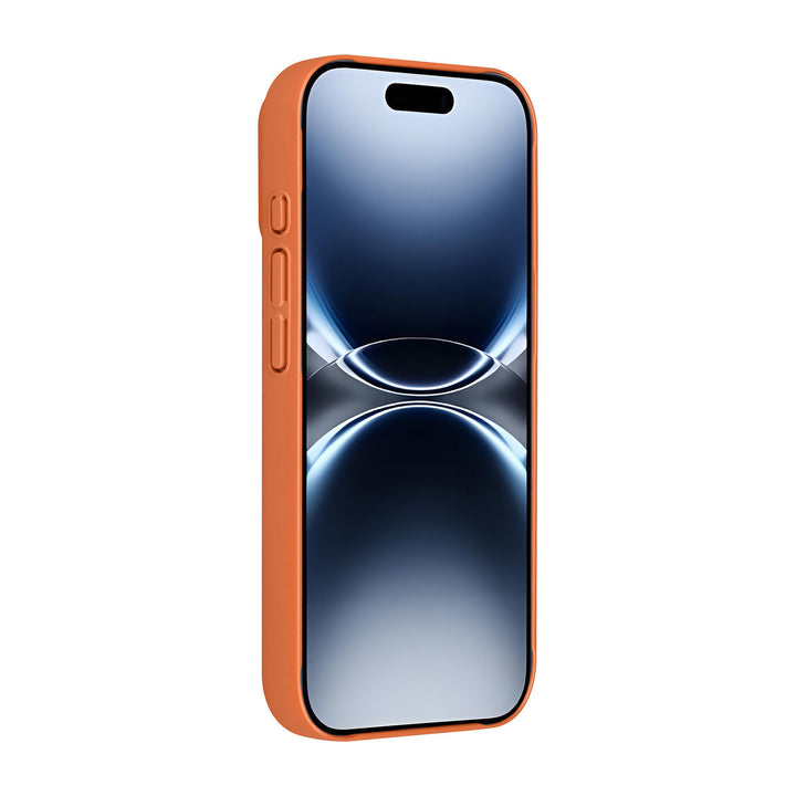 AG Matte Glass iPhone 15 Pro Backcover hoesje - Magsafe full protection cover - Oranje-Hoesjes-Ilumina Benelux