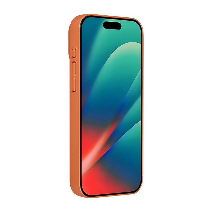 AG Matte Glass iPhone 15 Pro Max Backcover hoesje - Magsafe full protection cover - Oranje-Hoesjes-Ilumina Benelux