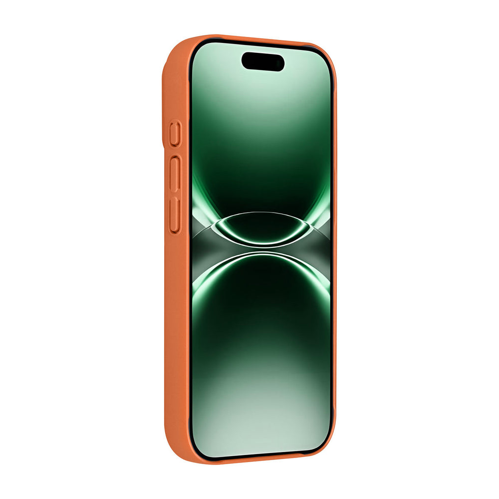 AG Matte Glass iPhone 16 Backcover hoesje - Magsafe full protection cover - Oranje-Hoesjes-Ilumina Benelux