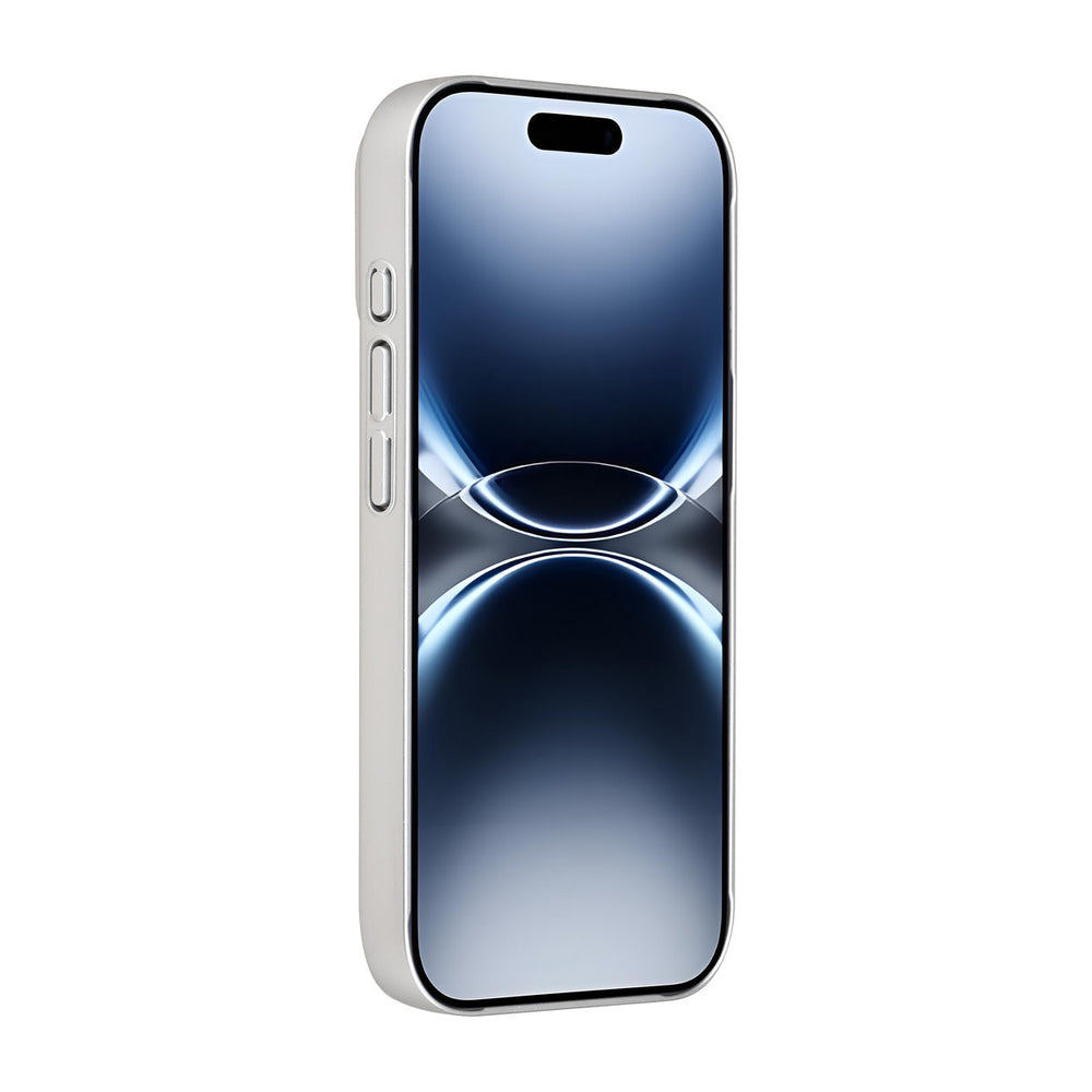 AG Matte Glass iPhone 16 Pro Backcover hoesje - Magsafe full protection cover - Zilver-Hoesjes-Ilumina Benelux