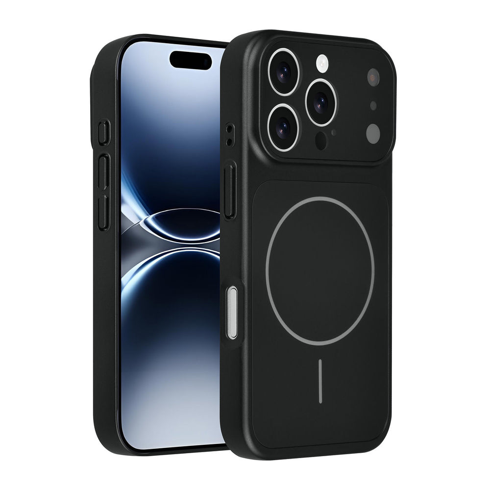 AG Matte Glass iPhone 16 Pro Backcover hoesje - Magsafe full protection cover - Zwart-Hoesjes-Ilumina Benelux