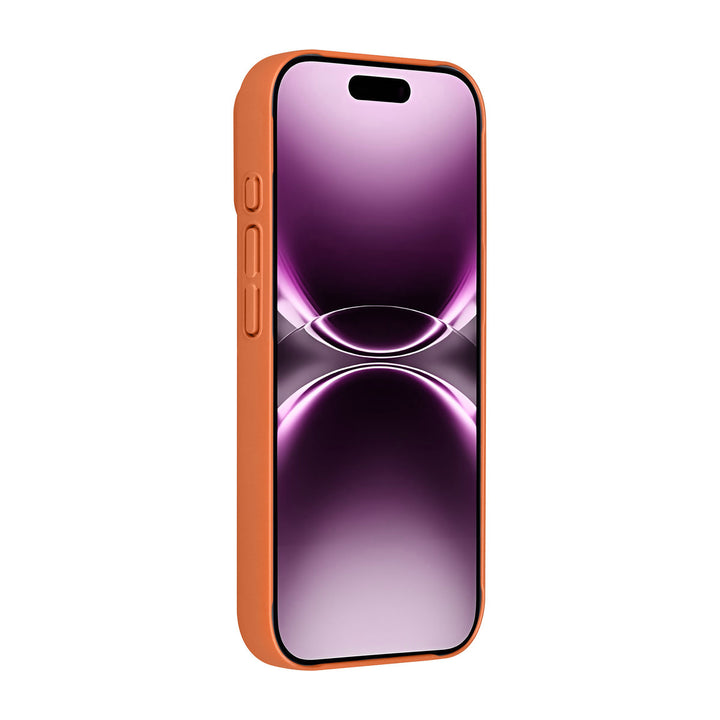 AG Matte Glass iPhone 17 Backcover hoesje - Magsafe full protection cover - Oranje-Hoesjes-Ilumina Benelux