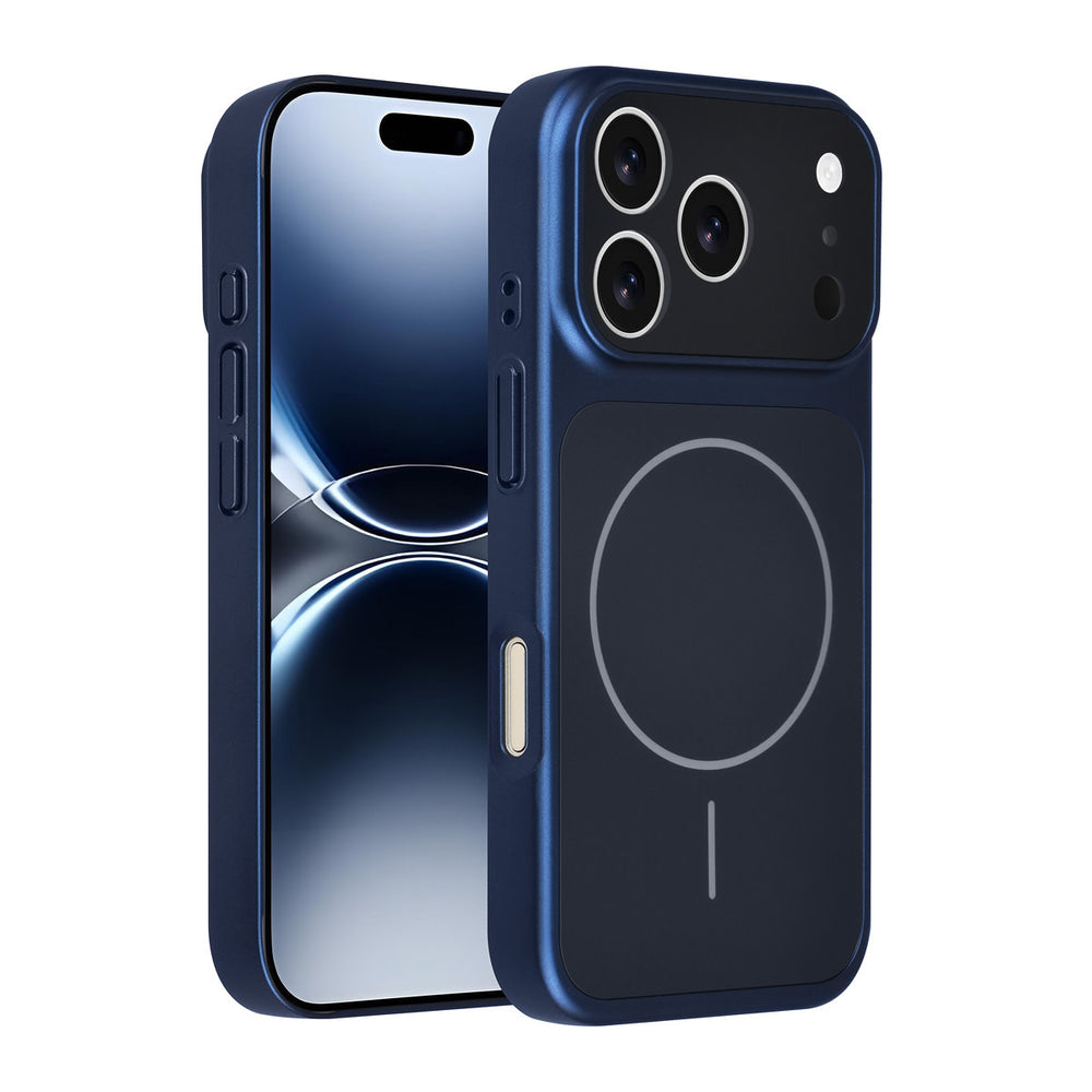 AG Matte Glass iPhone 17 Pro Backcover hoesje - Magsafe full protection cover - Blauw-Hoesjes-Ilumina Benelux