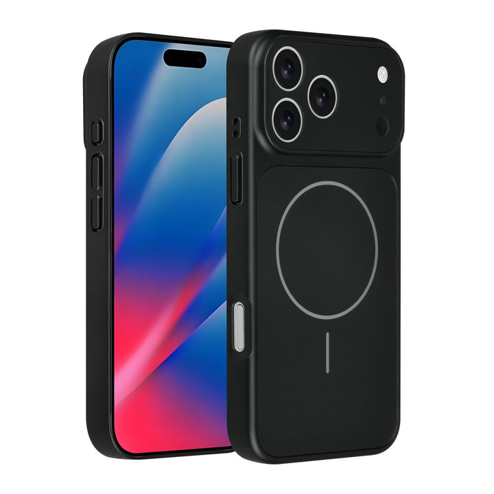 AG Matte Glass iPhone 17 Pro Max Backcover hoesje - Magsafe full protection cover - Zwart-Hoesjes-Ilumina Benelux