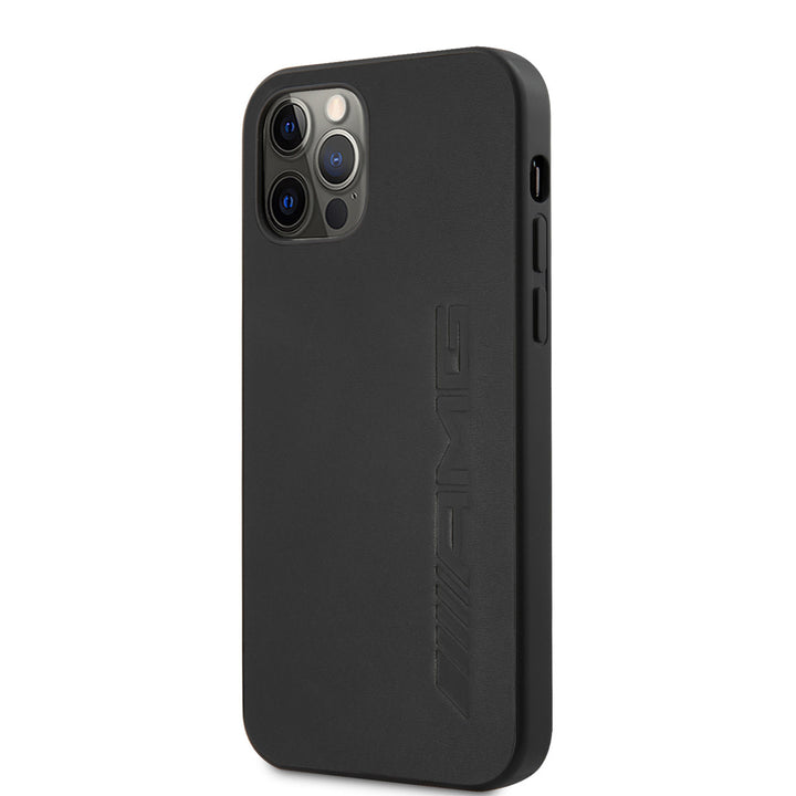 AMG iPhone 12 Pro Max Backcover hoesje - Leather - Hot Stamp - Zwart-Hoesjes-Ilumina Benelux