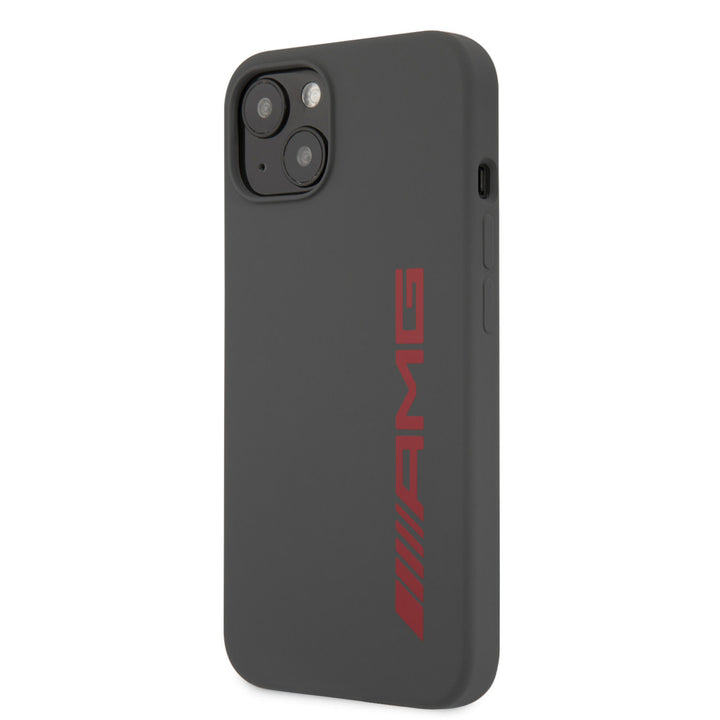 AMG iPhone 13 & 14 Backcover hoesje - Silicone - Big Red Logo - Grijs-Hoesjes-Ilumina Benelux