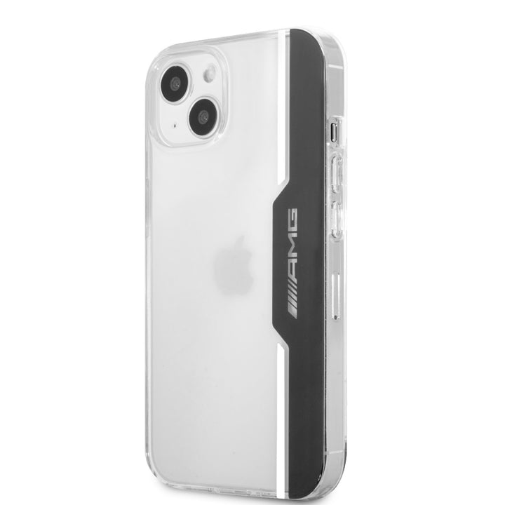 AMG iPhone 13 Mini Hardcase Backcover - Electroplated Black & White - Transparant-Hoesjes-Ilumina Benelux