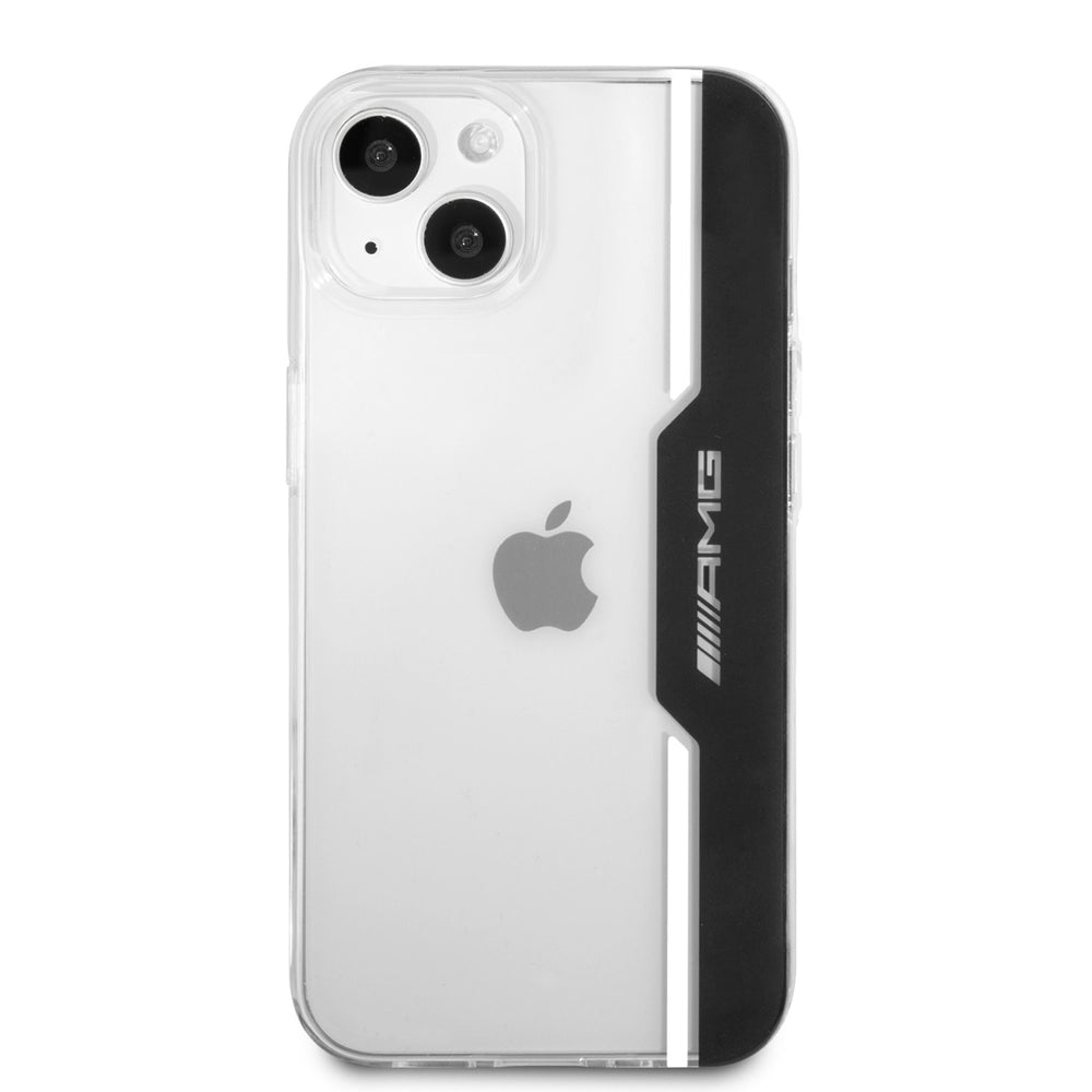 AMG iPhone 13 Mini Hardcase Backcover - Electroplated Black & White - Transparant-Hoesjes-Ilumina Benelux