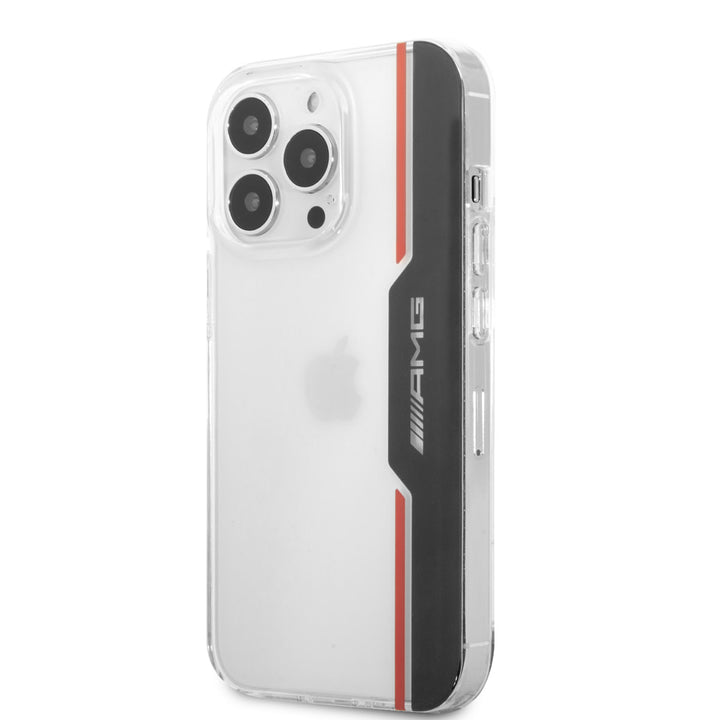 AMG iPhone 13 Pro Backcover hoesje - Electroplated Black & Red - Transparant-Hoesjes-Ilumina Benelux