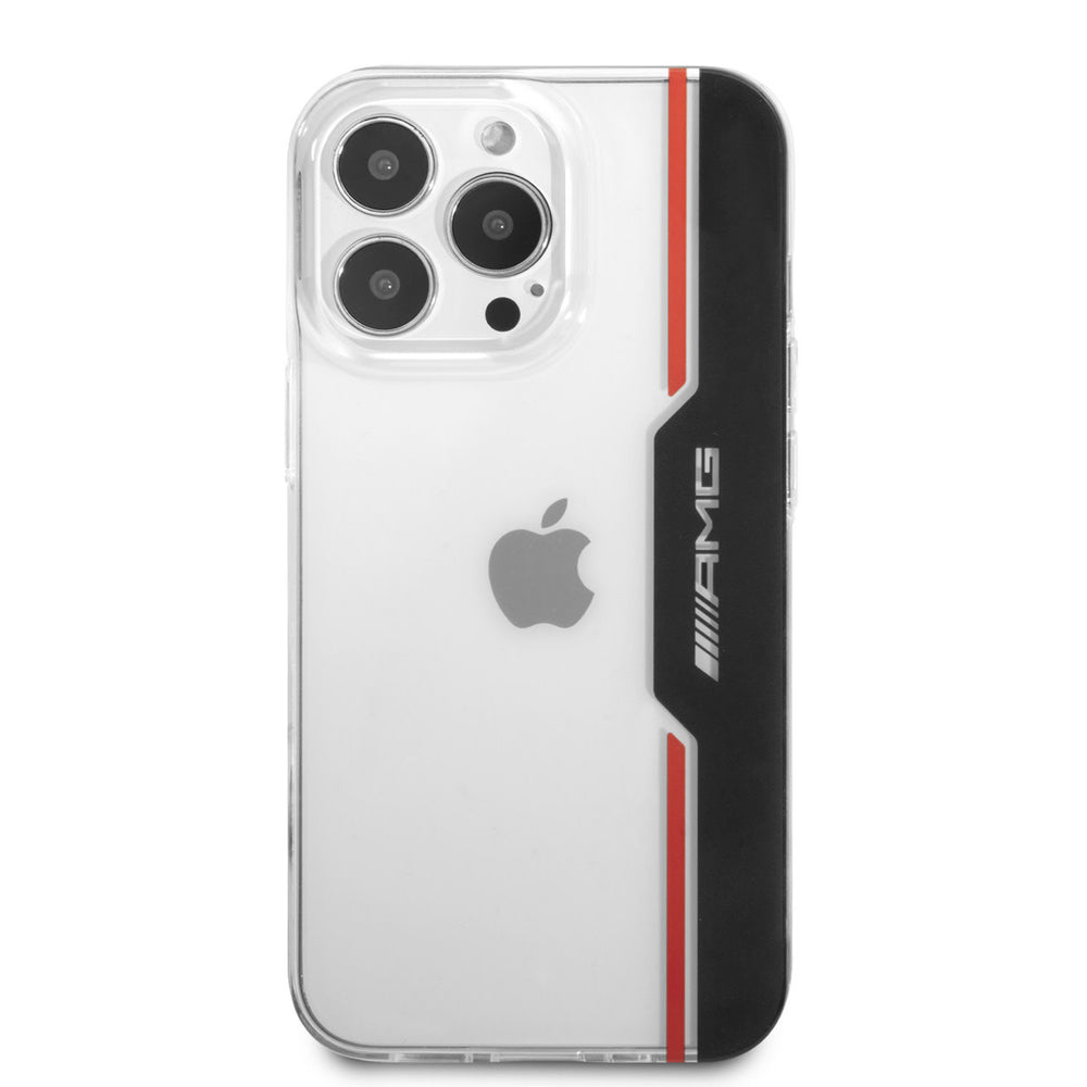 AMG iPhone 13 Pro Backcover hoesje - Electroplated Black & Red - Transparant-Hoesjes-Ilumina Benelux