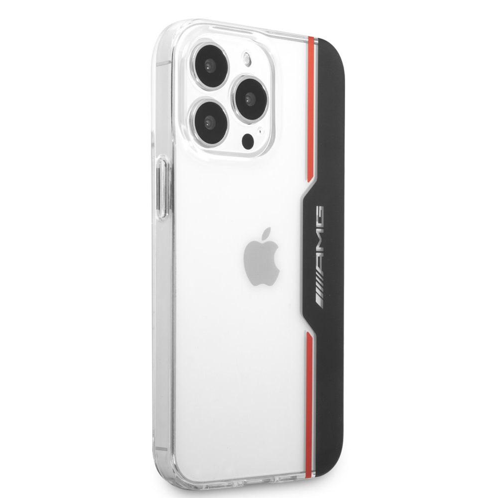 AMG iPhone 13 Pro Backcover hoesje - Electroplated Black & Red - Transparant-Hoesjes-Ilumina Benelux
