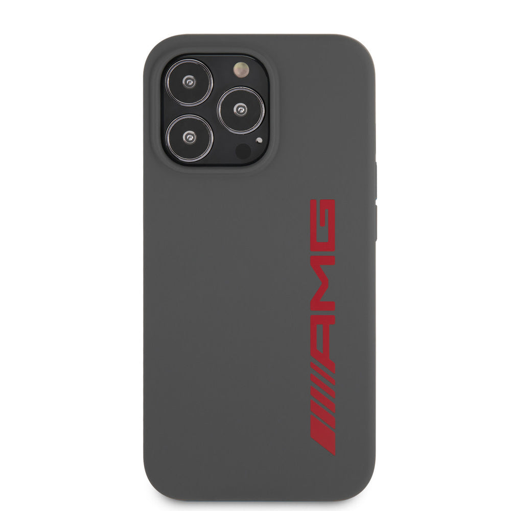 AMG iPhone 13 Pro Max Backcover hoesje - Silicone - Big Red Logo - Grijs-Hoesjes-Ilumina Benelux