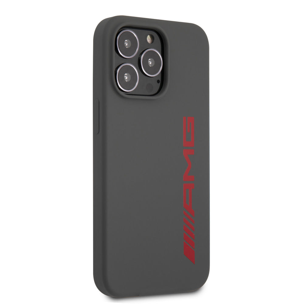 AMG iPhone 13 Pro Max Backcover hoesje - Silicone - Big Red Logo - Grijs-Hoesjes-Ilumina Benelux