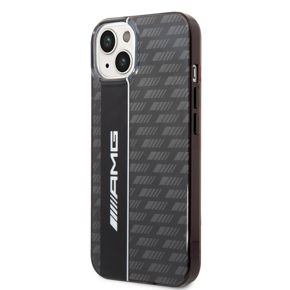 AMG iPhone 14 & 13 Backcover hoesje - Double Layer - Carbon Pattern - Grijs-Hoesjes-Ilumina Benelux