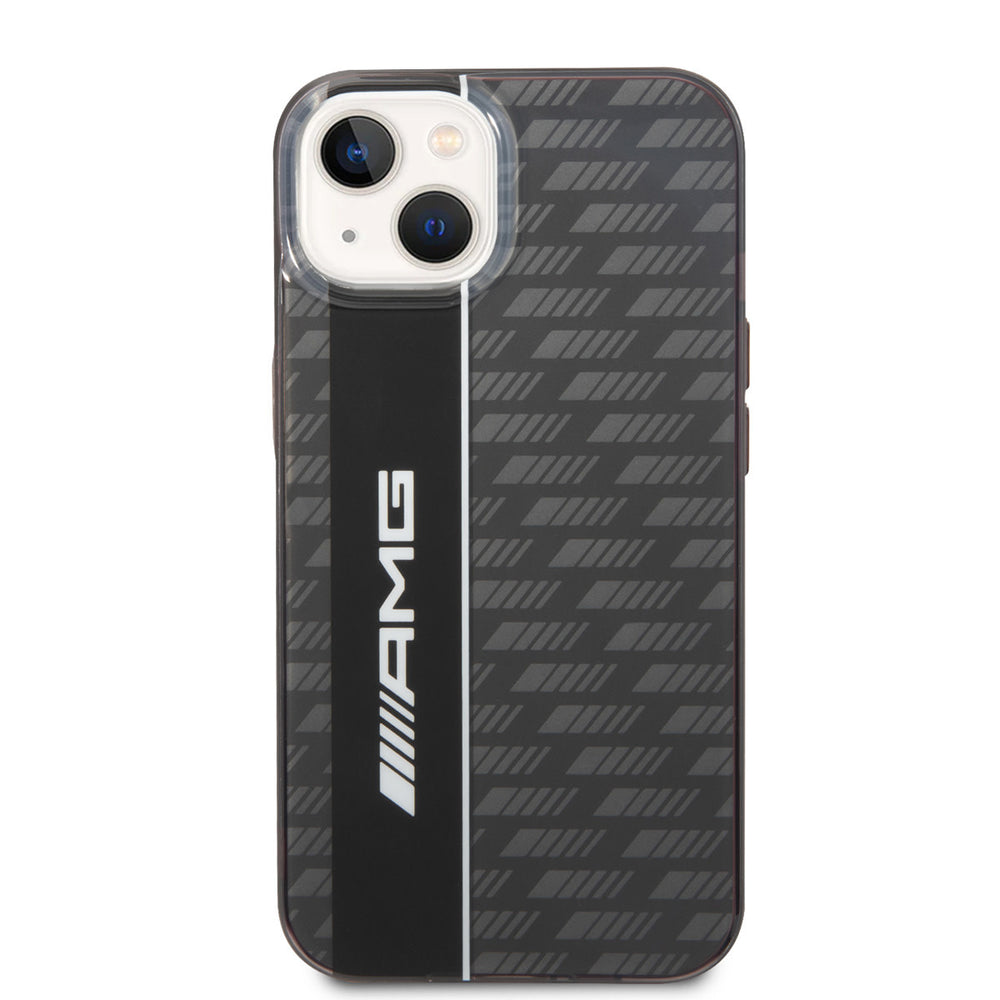 AMG iPhone 14 & 13 Backcover hoesje - Double Layer - Carbon Pattern - Grijs-Hoesjes-Ilumina Benelux