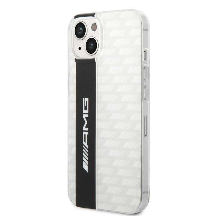 AMG iPhone 14 & 13 Backcover hoesje - Double Layer - Carbon Pattern - Wit-Hoesjes-Ilumina Benelux