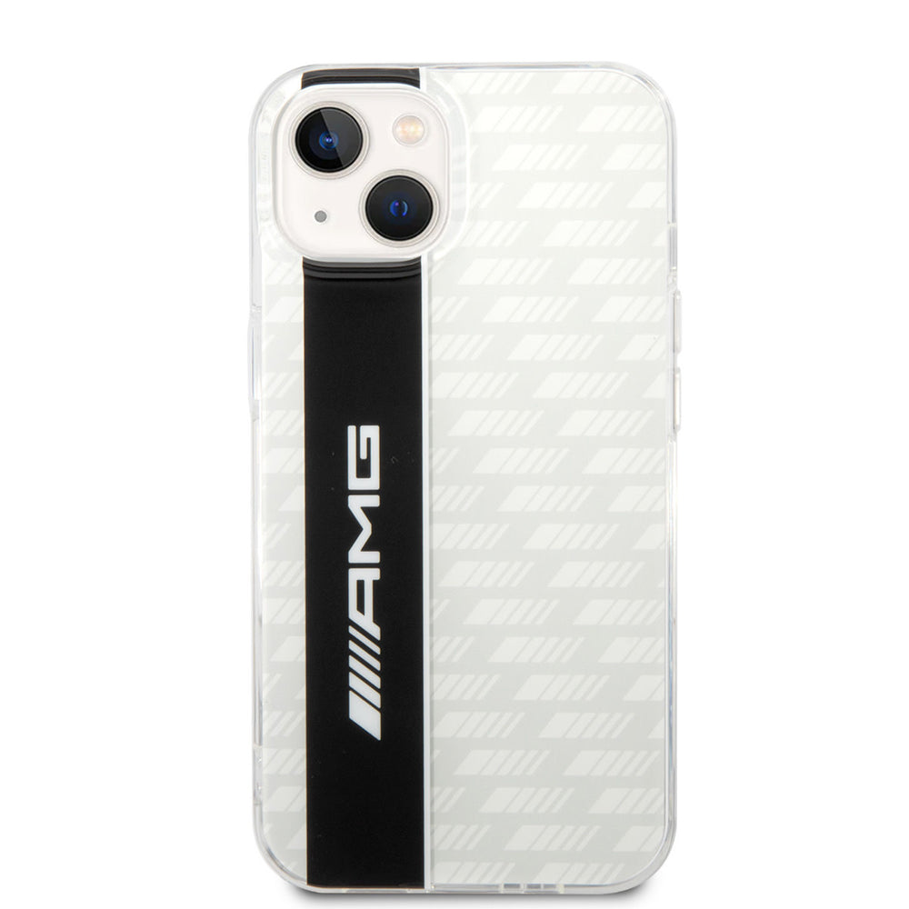 AMG iPhone 14 & 13 Backcover hoesje - Double Layer - Carbon Pattern - Wit-Hoesjes-Ilumina Benelux