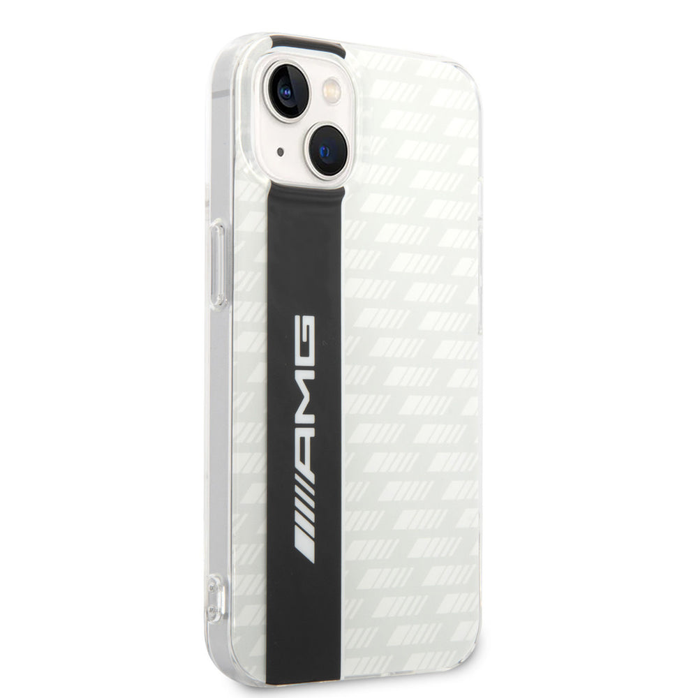 AMG iPhone 14 & 13 Backcover hoesje - Double Layer - Carbon Pattern - Wit-Hoesjes-Ilumina Benelux
