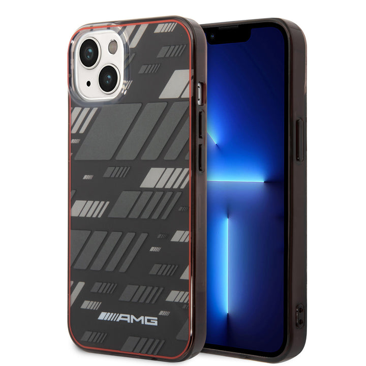 AMG iPhone 14 & 13 Backcover hoesje - Double Layer - Expressive Graphic Design - Zwart-Hoesjes-Ilumina Benelux