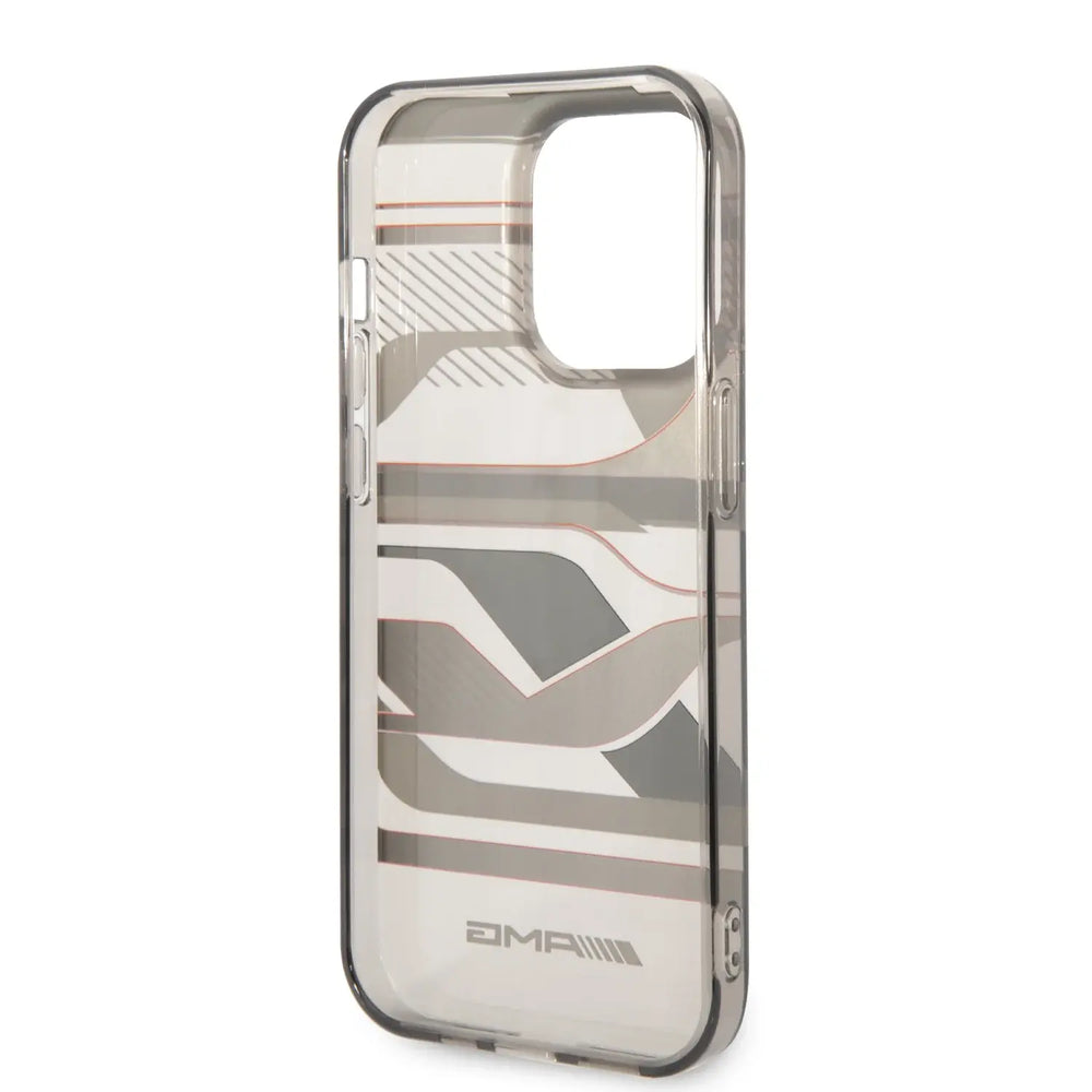 AMG iPhone 14 & 13 Backcover hoesje - Double Layer - Expressive Red Graphic Design - Transparant-Hoesjes-Ilumina Benelux