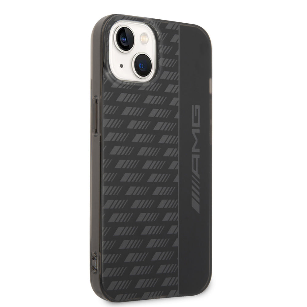 AMG iPhone 14 & 13 Backcover hoesje - Frosted - Carbon Pattern - Zwart-Hoesjes-Ilumina Benelux
