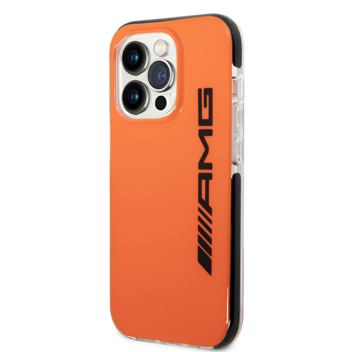 AMG iPhone 14 Pro Backcover hoesje - Black Frame - Oranje-Hoesjes-Ilumina Benelux