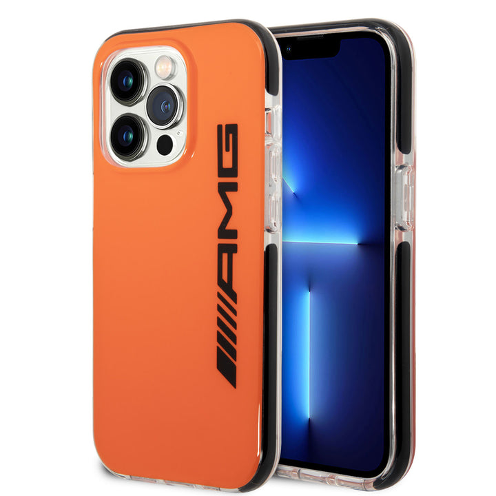 AMG iPhone 14 Pro Backcover hoesje - Black Frame - Oranje-Hoesjes-Ilumina Benelux