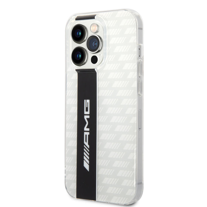 AMG iPhone 14 Pro Backcover hoesje - Double Layer - Carbon Pattern - Wit-Hoesjes-Ilumina Benelux