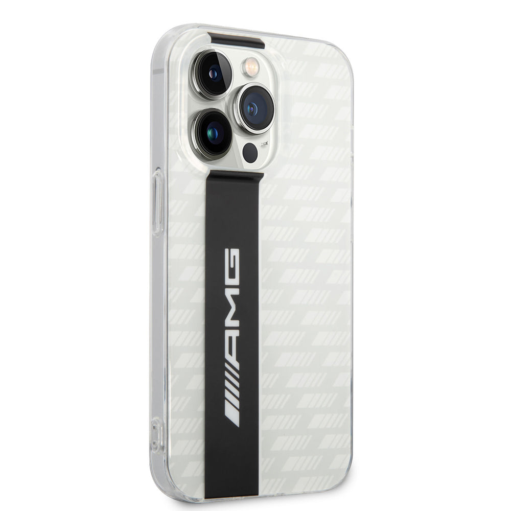 AMG iPhone 14 Pro Backcover hoesje - Double Layer - Carbon Pattern - Wit-Hoesjes-Ilumina Benelux